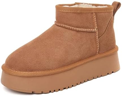 Amazon.com | Shoes8teen Platform Mini Boot For Women Short Ankle